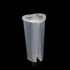 200set / Lot 600ml透明ダブルグリッドジュースカップ厚さ冷たい飲み物プラスチックカップバレンタインデーパーティーフォアLove Lidのシェアカップ