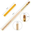 Spijker reinigingsborstel uv gel gel poeder stof cuticle schone borstels manicure ronde tip universele pen manicures nagels kunst tool