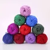 1ピース50g /ボールカラフルな手の編み物スカーフセーターのかぎ針編み糸のための柔らかいアクリルの厚いヤーン金銀行Y211129