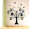 Duży 160 * 204 cm Drzewo genealogiczne Drzewa w kształcie serca Naklejka Ścienna Naklejka Ścienna Kocham Cię Forever Ptak Naklejki Mural Art Home Decor Wymienny 211229