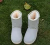 Çocuk Botlar Erkek ve Kızlar Avustralya Tarzı Çocuk Bebek Kar Boot Ayakkabıları Su Geçirmez Kayma Çocuk Kış İnek Deri Botlar Kırmızı boyut 21-35