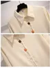 Koreaanse stijl herfst dames lange mouwen turnen kraag casual chiffon shirt vrouwelijke dames shirts blouse tops A3634 210428