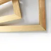 Niestandardowe drewniane ramki DIY wewnętrzna rama drewniana ramy dla 5 panelu Nieprawidłowy płótno malowanie oleju Malarz Galeria Wall Art Prints 210611