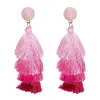 Classique Bijoux De Mode Rose Haute Quanity Gland Dangle Boucles D'oreilles Bohème Glamour Vintage Cadeau De Mariage Accessorice Pour Les Femmes En Gros