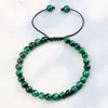 Brins de perles multicolores 6mm bracelets tressés à la main perles d'oeil de tigre réglables pour les femmes pierre naturelle mode hommes bijoux cadeaux Fawn22