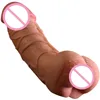 Realistic Huge Penis Enlarger Sleeve With Pussy Fake Anal vagina Men Masturbator Real Dildo for Couples Gay Erotic Sex Toys9018900