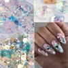 AB Mermaid Flakes Sparkly Nail Glitter Shiny paljetter Powder Spangles Polish Nails Art Decoration7164068