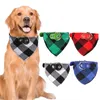 Hond Bandana Apparel Plaid Huisdier Sjaal Driehoek Bib Kerchief Voor Kleine Medium Grote Honden Wasbare Vierkant Afdrukken Verstelbare Omkeerbare Puppy Cat Xmas Verjaardagscadeau