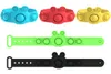 Aliviar o brinquedo do relógio de pulso do autismo para 5 estilos diferentes de pulseiras Fidget Brinquedos de Estresse Push Bubble Antistress Crianças Presente Sensorial
