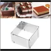 1828Cm Adjustable Molds Stainless Steel Baking Moulds Square Form Ring Mousse Mold Fondant Cutter Cake Decorating Tool Rjr32 Vznx6