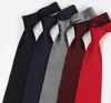 Cravate pour hommes 50 couleurs 8 * 145cm Cravate Cravate professionnelle de couleur unie Flèche pour la fête des pères Cravate d'affaires pour hommes Cadeau de Noël