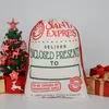 Home Xmas Drawstring Bag Santa Sacks Canvas Party Decorations santas claus Candy Gift Bags Christmas Decoration by Sea