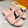 럭셔리 슬라이드 디자이너 패션 여성 양모 샌들 따뜻한 편안한 슬리퍼 여자 슬리퍼 신발 가을 겨울 슬라이드 스카프 샌들 크기 35-41 상자