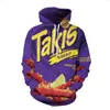 Mode Männer Frauen Neue 3D Gedruckt Takis Hoodies Langarm Hoodies Sweatshirt Mit Kapuze Mantel KF026