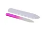 2021 50X 3.5 /9CM Glass Nail Files with plastic sleeve Durable Crystal File Nail Buffer Nail Care Colorful