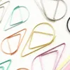 Bookmark 12 Pcs/pack 6 Colors Practical Unique Brief Style Waterdrop Shaped Metal Paper Clip Stationery School Office Supplies