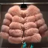 Kvinnors Fur Faux Ankomst 2021 Mode Kvinnor Coat Högkvalitativ Patchwork Kort Kvinna Vinter Varm Jacka Parkas J26