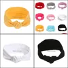 Baby, maternitycolorf tjejer slips knut huvudband stickad bomull baby elastiska band turban båg flicka huvudband barn hår aessories droppe delive