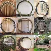 Party Decoration 2M Wrought Iron Wedding Arch Round Backdrop Stand Birthday DIY Stage Circle Outdoor Arche Mariage Ballon Deco
