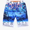 Graffiti Jungen Sommer Mode Kinder Board Shorts Kinder Surf Bademode 7-15 Jahre Baumwolle Strand Hosen 210417