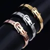 2pcsset bracelet Stainless Fashion Titanium steel for Men Type C ed Bangle Bracelets7549418