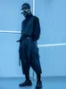 ESDR Samurai byxor Ankellängd Harem-byxor Bomull Techkläder Estetisk Ninjawear Darkwear Streetwear X0723