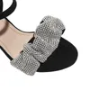Styl startowy brokat dhinestones Kobiety Pumps Crystal Gladiator Summer High Heel Sandals Lady Shoes Fashion Sexy Party Prom But