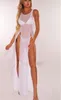 Женская чистая пряжа блузка платье простые полые чистые цветные удобные перспективы бикини сексуальный одно целый S-XL 042701