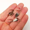 200 Pcs Large 9*11 Mm Pendant Connectors Pinch Clip Bail clasps hooks for DIY Jewelry Making Findings Necklace Accessories Stainless Steel Melon Seeds Buckle
