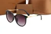 Designer de luxo óculos de sol marrom mirorr design feminino óculos de sol proteção uv400 óculos de condução para homens com caixa