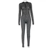 Long Sleeve Jumpsuits Bodysuits Sexy Club Outfits for Woman Rompers Bodycon Baddie Clothes Overalls A20494J 210712