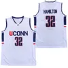 Wsk Connecticut UConn Huskies Maglia da basket NCAA College Paige Bueckers Tyler Polley Andre Jackson Adama Sanogo Jalen Gaffney RJ Cole Tyrese Martin Akok Boukni