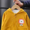 LZH Autunno Abbigliamento Per Ragazzi Cappotti 2021 Cartoni Animati Bambini Giacca Manica Lunga Cappotti Per Bambini Vestiti 1-2-3-4-5 Anni Del Bambino Magliette e camicette H0909