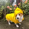 Suprepet roupas de estimação roupa para filhote de sopa impermeável jaqueta à prova de chuva à prova de chuva esporte hoodies hoodies popa perro 210729