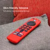 Silikonväska för Chromecast Google TV-fjärrkontroller Stockt skyddande skydd Alexa Röst Remote 3rd Gen 2021 Färgrik