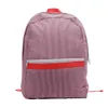 Модные школьные сумки Рюкзаки для хранения на открытом воздухе Дети Студенческий рюкзак из хлопчатобумажной ткани Школьная сумка Сумка для обеда В полоску Сплошные цвета Большой Ca4217090