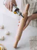 Smooth Wooden Rolling Pin Dumpling Skin Dough Practical Rolling Pin Fondant Cake Baking Kitchen Rolo De Massa Home Tools DG50RP 211008