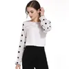 fashion women blouses long sleeve shirts chiffon shirt office white s tops and blusas d383 60 210506