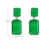 925 Sterling Sier Emerald Gemstone Stud Earrings0123454155822