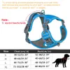 Reflecterende nylon huisdier hond harnas hond gevoerde vest verstelbare borstband veiligheid leidt alle weersomstandigheden voor grote medium kleine honden 210729