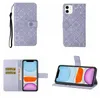 Retro etnisk stil läder plånbok fodral för iPhone 15 plus 14 pro max 13 12 11 xs x xr 8 7 6 intryck blommor lace henna mandala blommor kredit id kort kortplats hållare flip covers