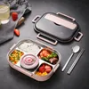 Servies Sets Roestvrijstalen Lunchbox voor Kinderen Opslag Geïsoleerde Container Japanse Snack Ontbijt Bento met soepbeker