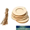 10pcs/set Wooden Mini Round Photo Frame Hanging Crafts DIY Handmade With Ropes Home Decoration Ornament1