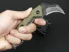 Oferta Especial Karambit Faca D2 Pedra Preta Lavagem Lâmina Full Tang G10 Lidar com Lâminas Fixadas Facas de Garra com Kydex