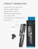 XT10S Trådlös Bluetooth Selfie Stick med LED Fill Light Foldbar Tripod Monopod för iPhone Xiaomi Huawei Samsung Android Live Tripod Hög kvalitet