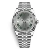 Relógios masculinos com mostrador prateado de aço 41 mm Datejust de alto custo efetivo 2813 Mecânico automático Vestido de moda Presidente Desinger Relógio masculino Jubileu Presente