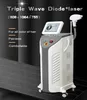3 Wellenlängen 808 nm Diodenlaser-Haarentferner, schmerzloses, effektives Haarentfernungsgerät mit 755 nm, 808 nm, 1064 nm für alle Hautfarben