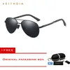 VeithdiaブランドMen039sパイロット偏光サングラスメンズサングラス合金フレームドライビングDe Sol Masculino Shades 1306 2202245621910