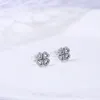 Lucky Clover Stud Encling Original Box for 925 Sterling Silver CZ Diamond Earrings Women Luxury Wedding Jewelry8984969