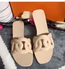 Летние модные женские тапочки на плоской подошве Luxurys Designers Sandals Leather Flip Flop Brand Beach Bedroom Girl Slides Sandalias Casual with Box